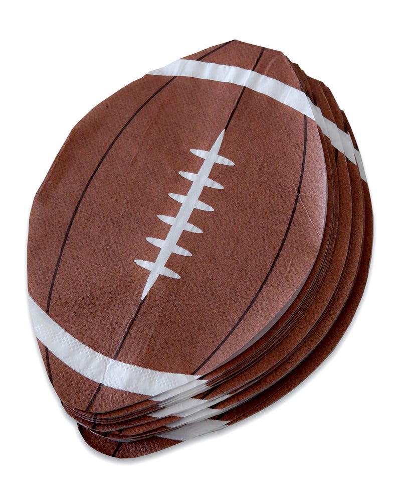 Partay Shenanigans Football Party Paper Napkins - 100 Pack Disposable Football Paper Napkins Perfect for Super Bowl, Tailgating, Sports Theme Birthday Party Supply Decoration (Football) - Image 1